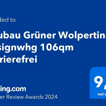 Apartment Neubau Grüner Wolpertinger Designwhg 106qm Barrierefrei Breitbrunn am Chiemsee
